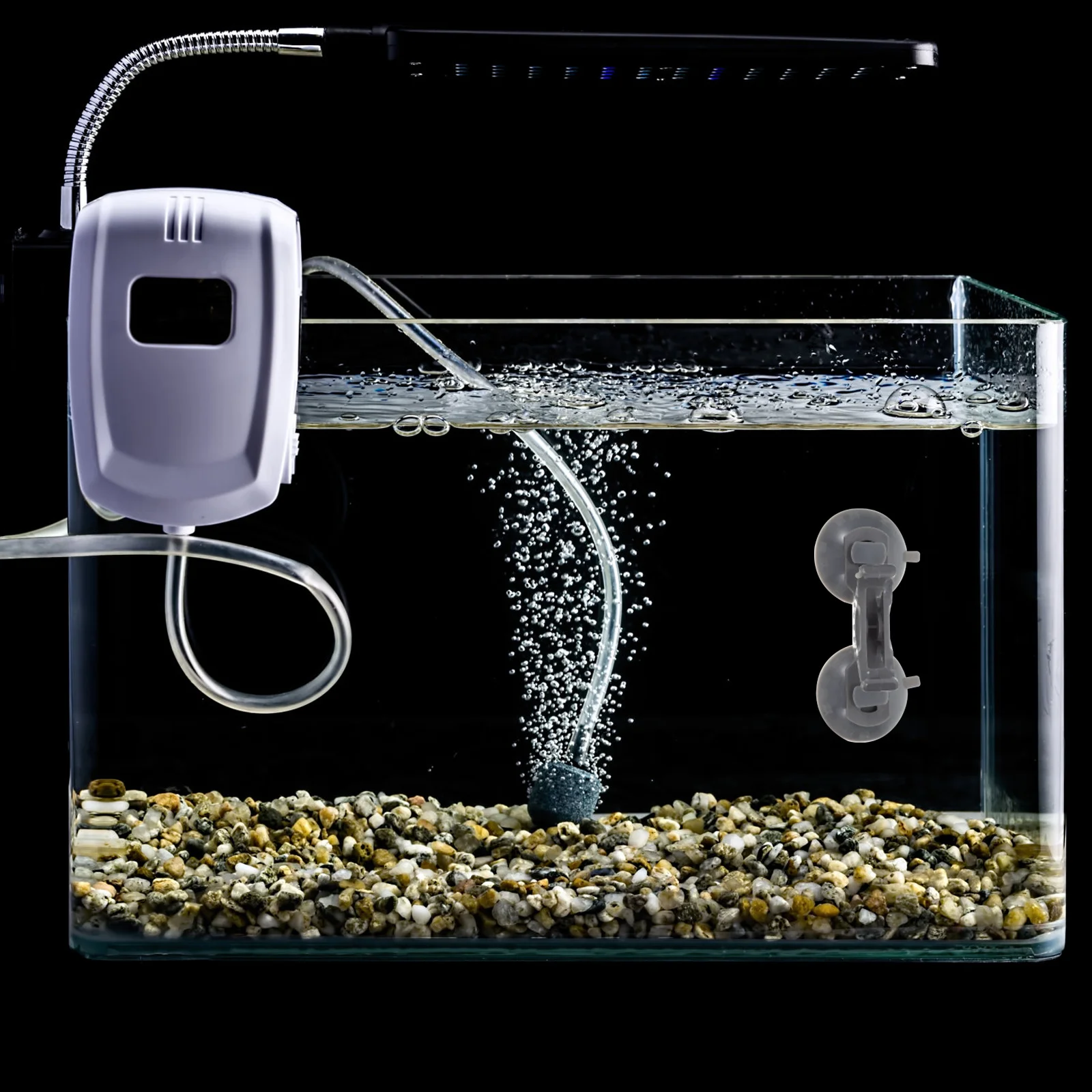 2 قطعة حامل مصباح خزان الأسماك البلاستيكي الرائع بديل مريح للرفوف القديمة رف الضوء الرمادي رف المصباح لخزان الأسماك