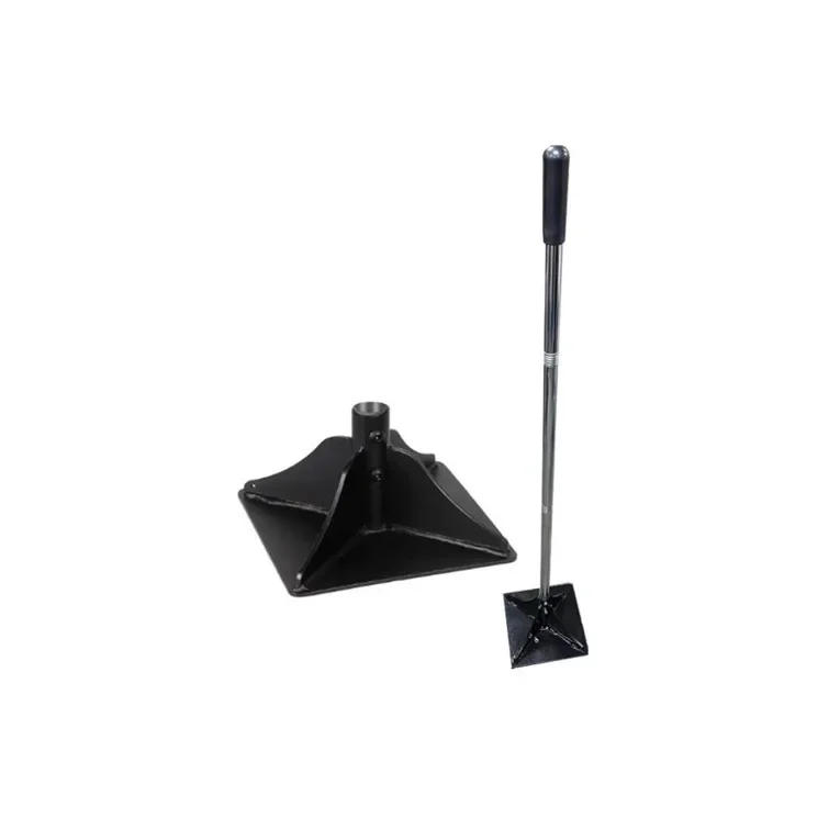 Removable rod garden rammer