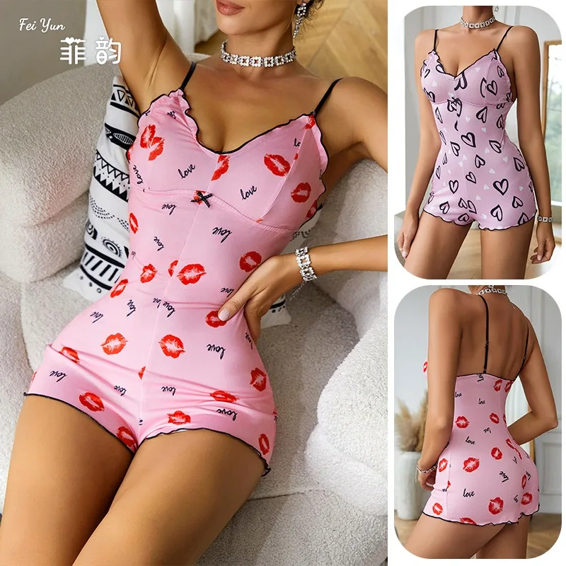 

Sleepwear Women's Clothing Homewear Summer Thin New Sexy Suspenders One-piece Comfortable Casual Fashion Breathable Loose Fit