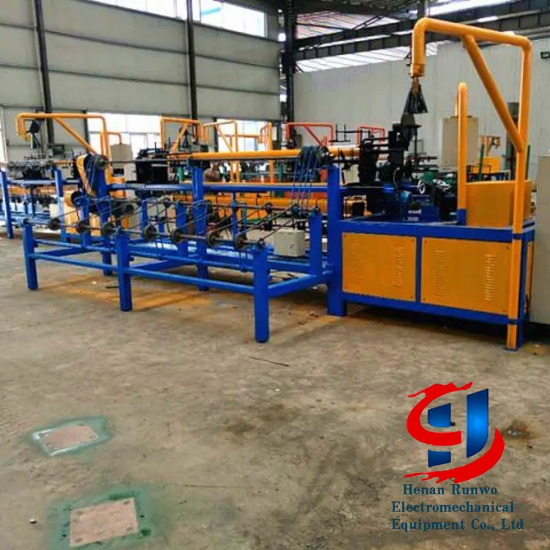 6M Fully Automatic Single Rotating Chain Fence Wire Mesh Manufacturing Machine