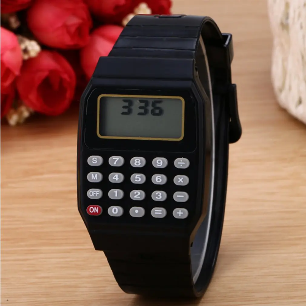 Student/Children Smart Watch Calculator Digital Watch Comfortable Wear Calculator Wrist Watch For Kids Smartwatch