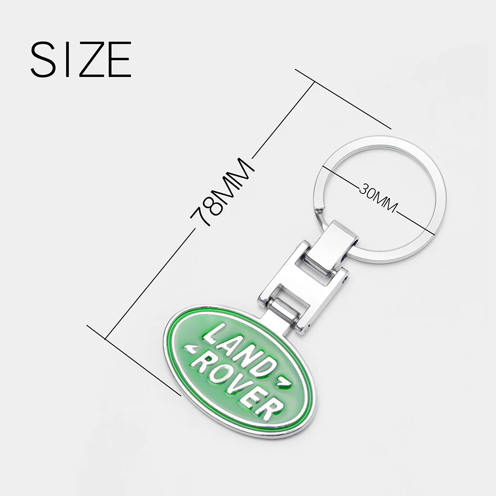 Luxury Leather Car Logo Keychain Key Rings Key Holder Auto Accessories For Land Rover Range Rover Sport Freelander 2 Evoque SVR