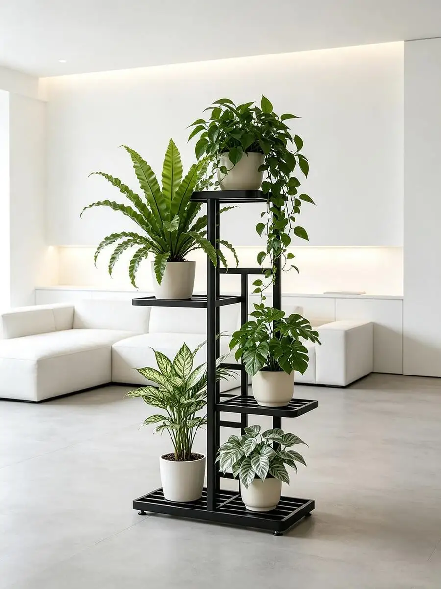 Multi-Tier Plant Stand - Multiple Sizes Available Home Gardening Decor & Plant Storage Rack Creative Flower Pot Storage Rack Wit