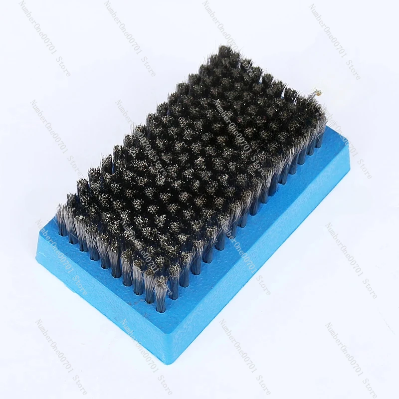 Brush Plastic Handle Steel Wire Brush Wallpaper Printing Anilox Roll Cleaning 0.076 Wire Diameter Corrosion and Resistance