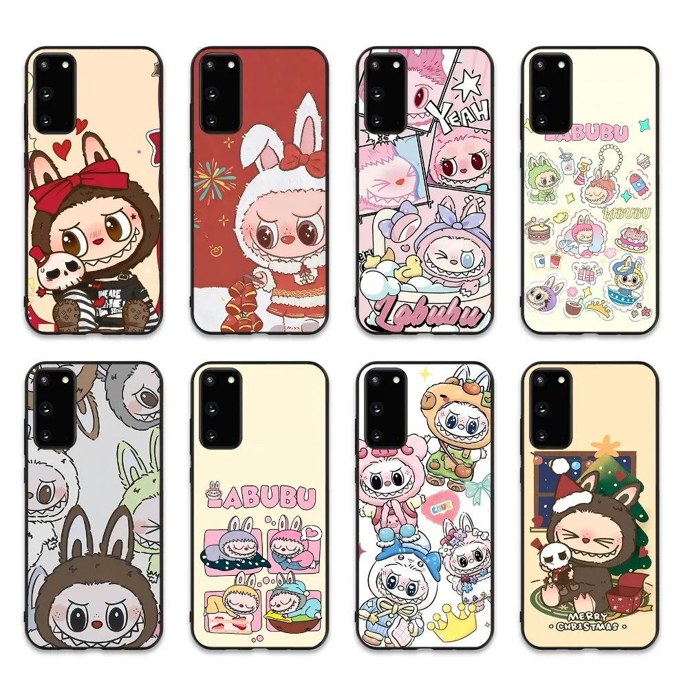 New K-Kawaii Cute L-Labubu Phone Case For Samsung S 9 10 20 21 22 23 30 23 24 plus lite Ultra FE S10lite Fundas