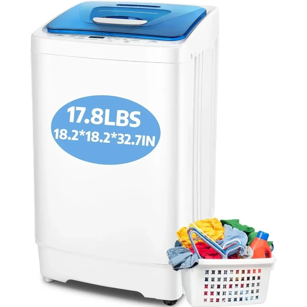 

Washing Machine, 17.8Lbs with 8 Programs 3 Water Temps 3 Water Levels, 2.3 Cu.ft Full Automatic Washer and Dryer Combo