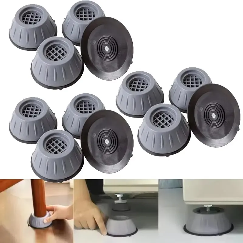 1/8/16pcs Shockproof Rubber Pad, Anti Slip And Silent Shock Absorber Bracket, Washing Machine, Refrigerator, Furniture Foot Pad