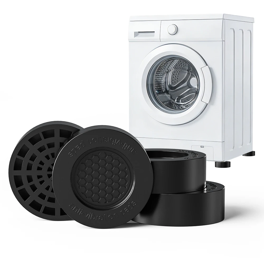 

4PCS Rubber Anti Vibration Feet Pads Anti Slip Washing Machine Support Dampers Silent Universal Furniture Lifting Fixed Base