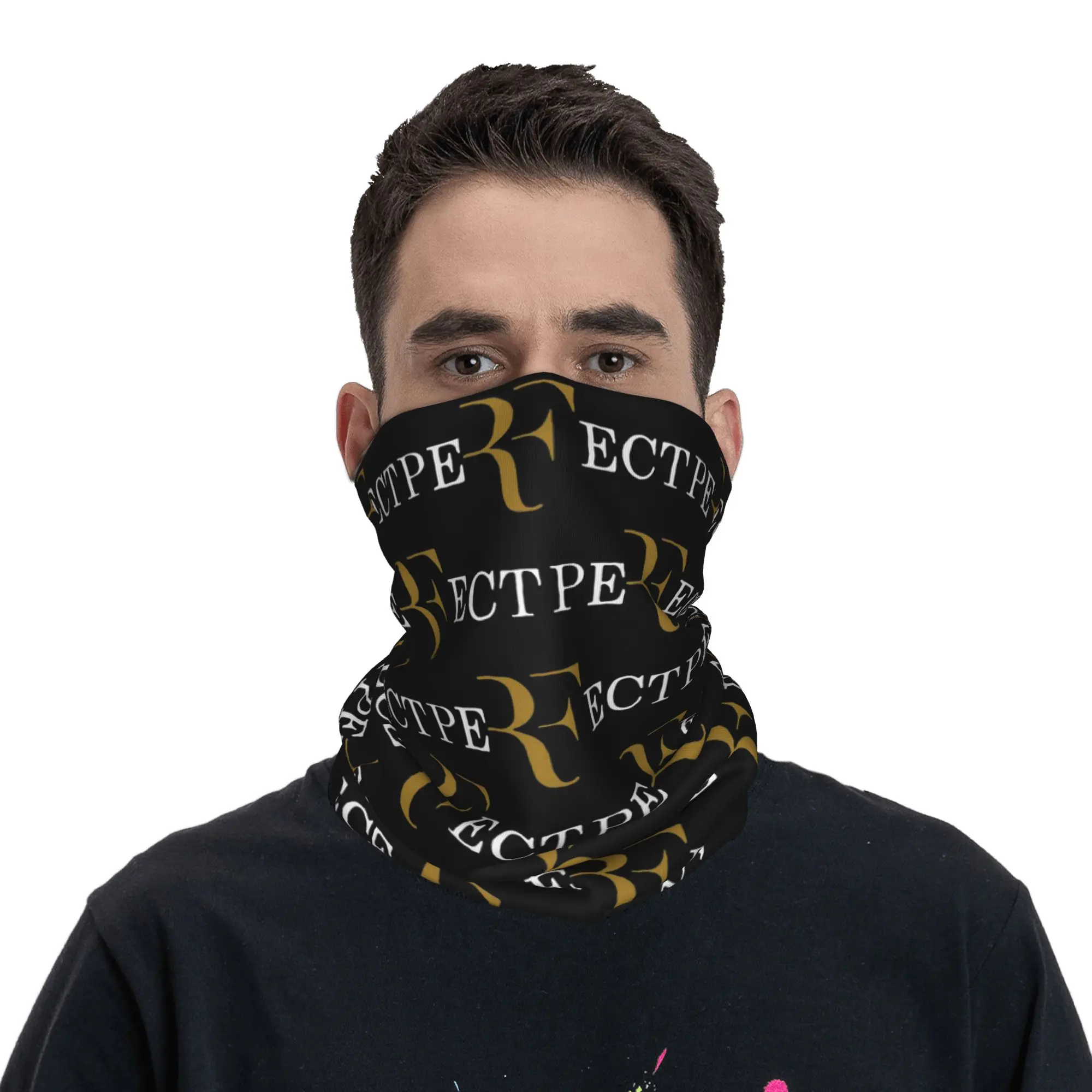Roger Federer Bandana Neck Cover Printed Wrap Mask Scarf Warm Headband Outdoor Sports For Men Women Adult Winter