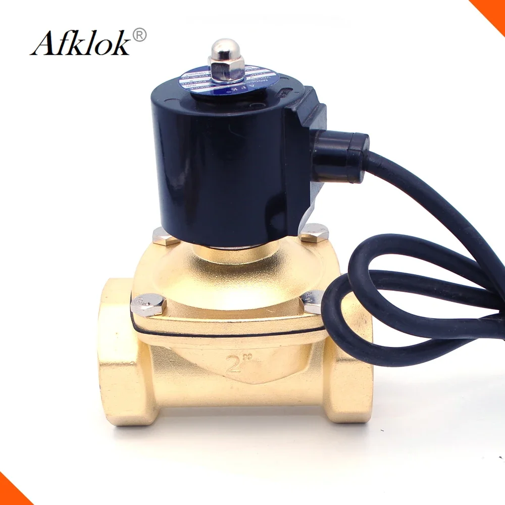 Solenoid Valve Waterproof IP68 China ISO Manufacture Normally Closed DN40 1 1/2 12v Standard Water Treatment Low Temperature AFK