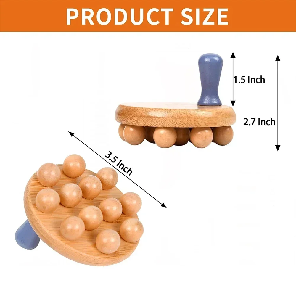 1Pcs Wooden Body Massage Brush Anti Cellulite Massager Wood Therapy Massage Tools for Lymphatic Drainage Body Shaping Tool