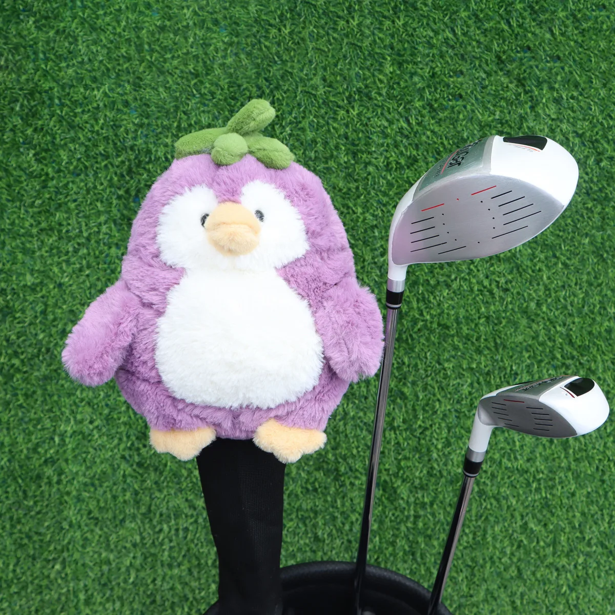 

Деревянный чехол для гольф-клуба Fairway, милый плюшевый чехол с изображением пингвина, универсальный деревянный чехол для головы 3 или 5, защита головы для клуба