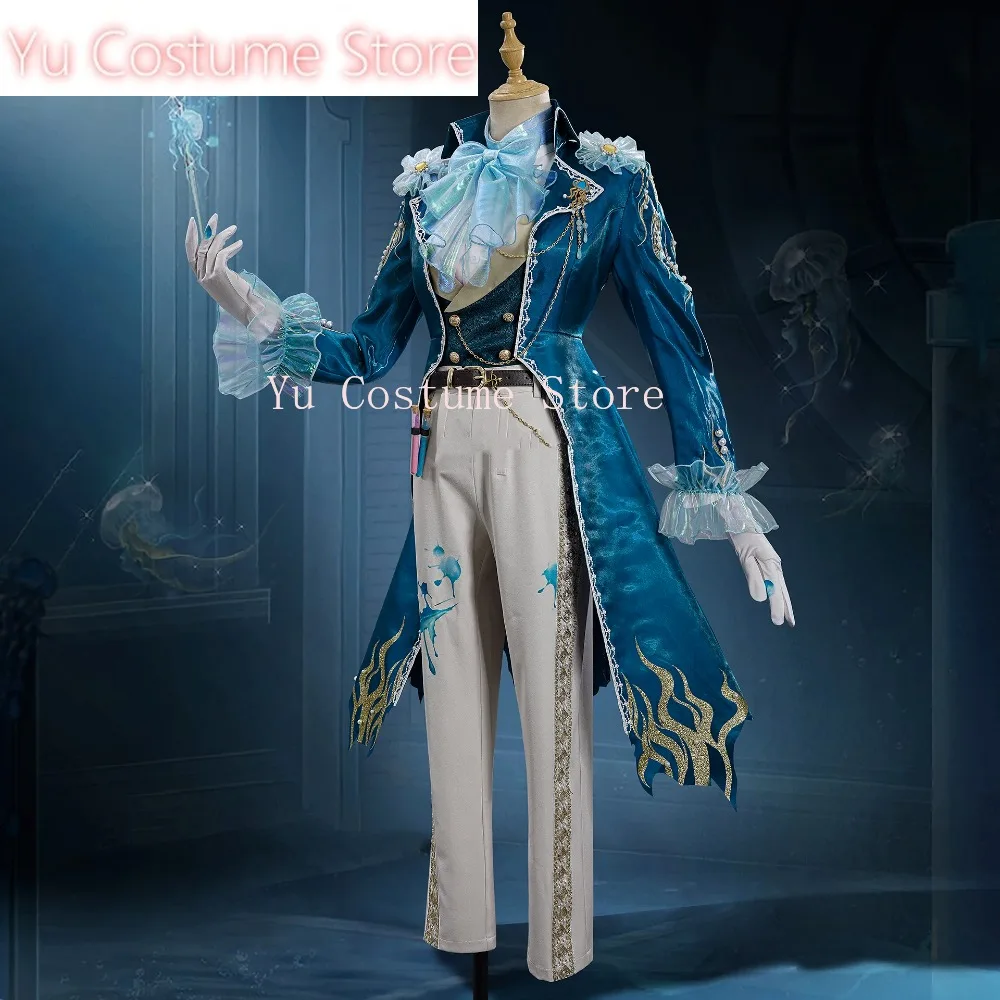 Yu Costume Identity V Frederick Kreiburg Composer Fashion Game Suit Gorgeous Handsome Cosplay Costume Halloween Party Outfit