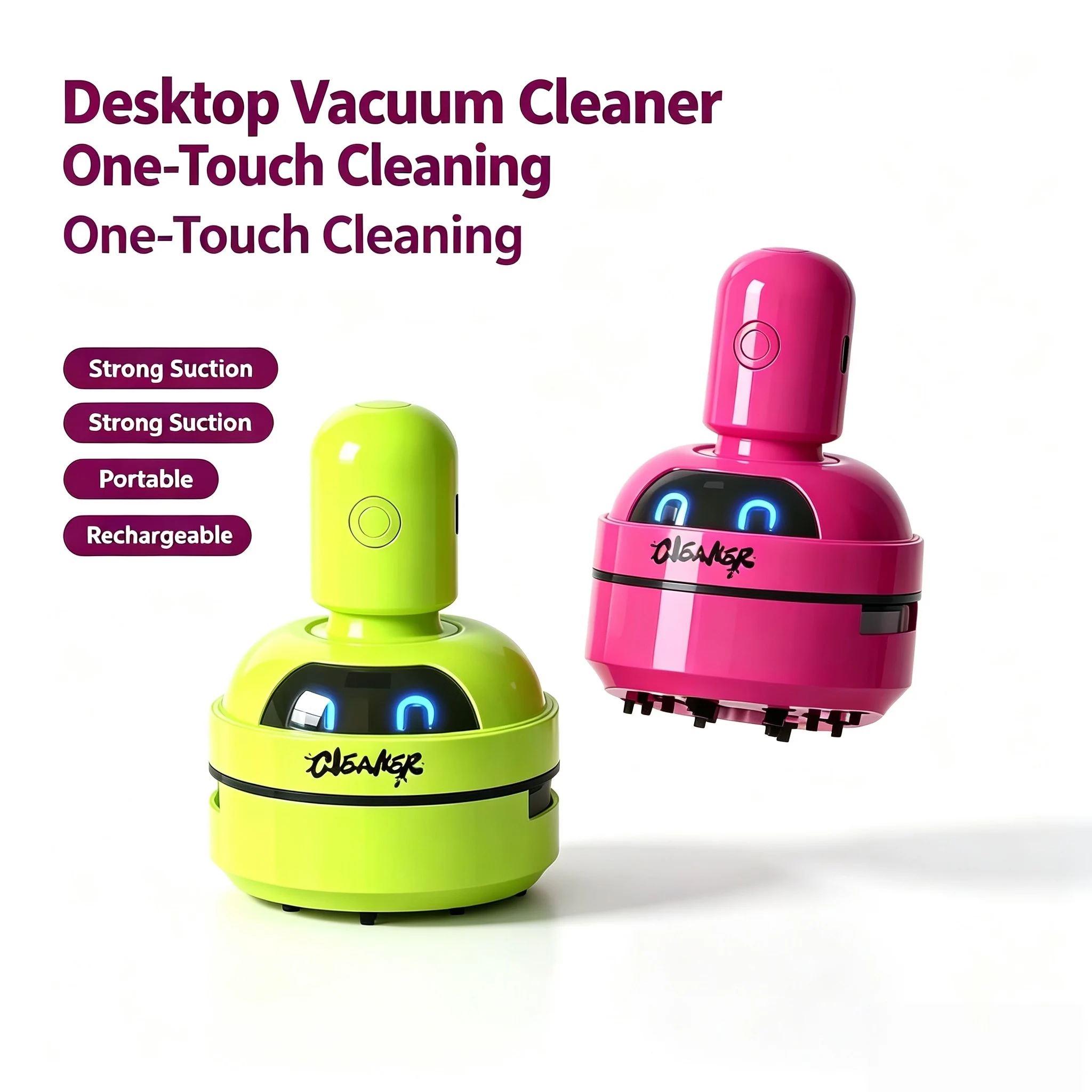 Mini Desktop Vacuum Cleaner For Eraser Dust - Mini aspirapolvere da tavolo ricaricabile, per