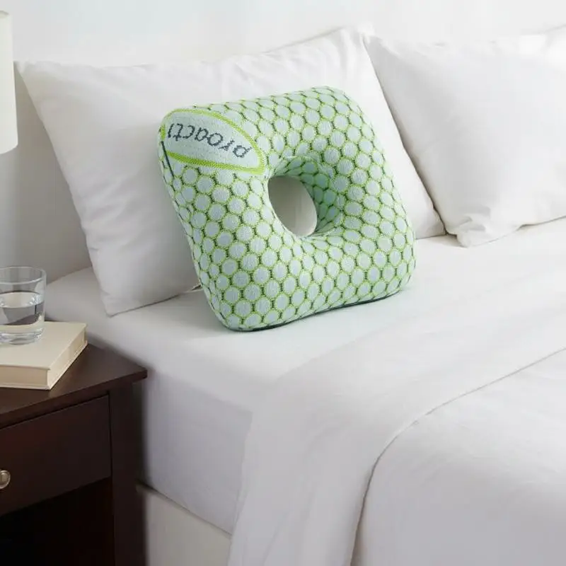 Cotton Filling Ear Piercing Pillow for Sleeping with Ear Relief Hole Ergonomic Side Sleeper Comfort
