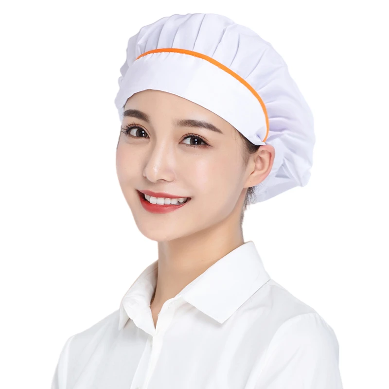 Food Service Cook Hats Women Men Hair Cover Caps Workshop Hat Food Service Baking Cap Kitchen Cooking Visors Household Beanie