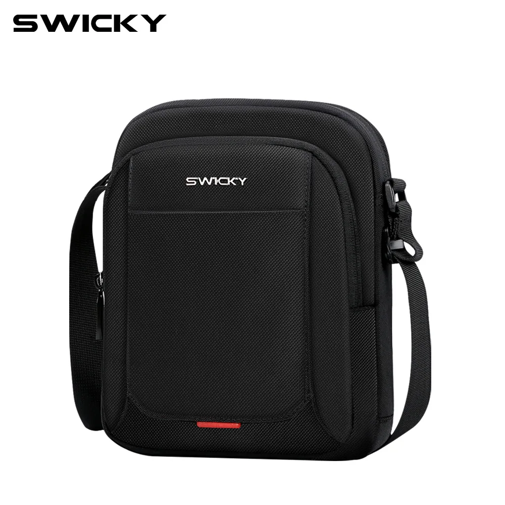 SWICKY Men Fashion Cross Body Business Bag Chest Bag Waterproof Outdoor Travel Single Shoulder Bag