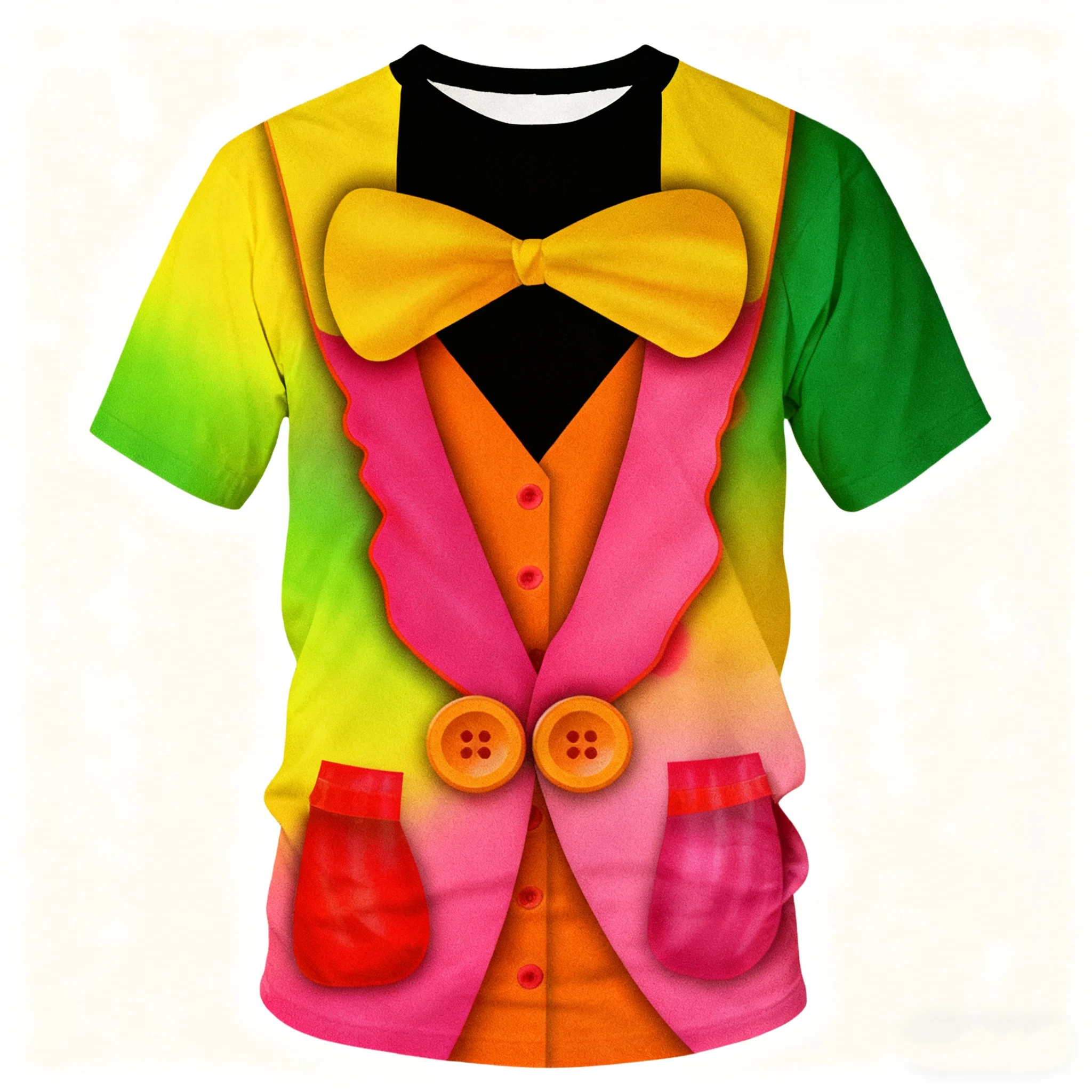 زي المهرج الكرنفالي للحفلات، مجموعة فساتين الجوكر المضحكة، ملابس المهرجانات الملونة للبالغين والأطفال، أزياء تنكرية