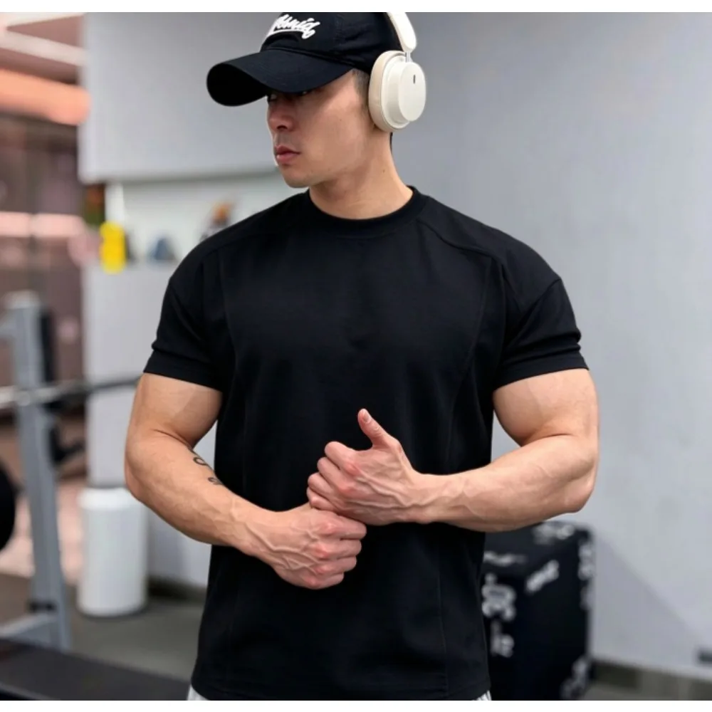 High Quality Autumn Men Long Sleeved T-Shirt Fashion Sport Round Collar Fitness Running Mesh Breathability Training T-Shirt Men