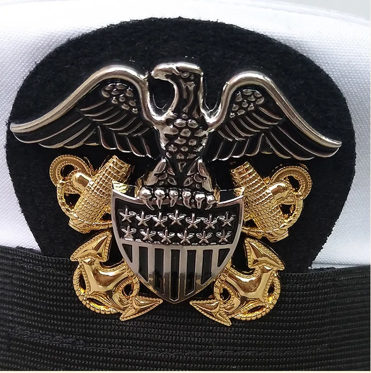Original Designer Brand Crew White Hat Captain Security Performance Große Gesimshüte für Männer und Frauen – Detail 13