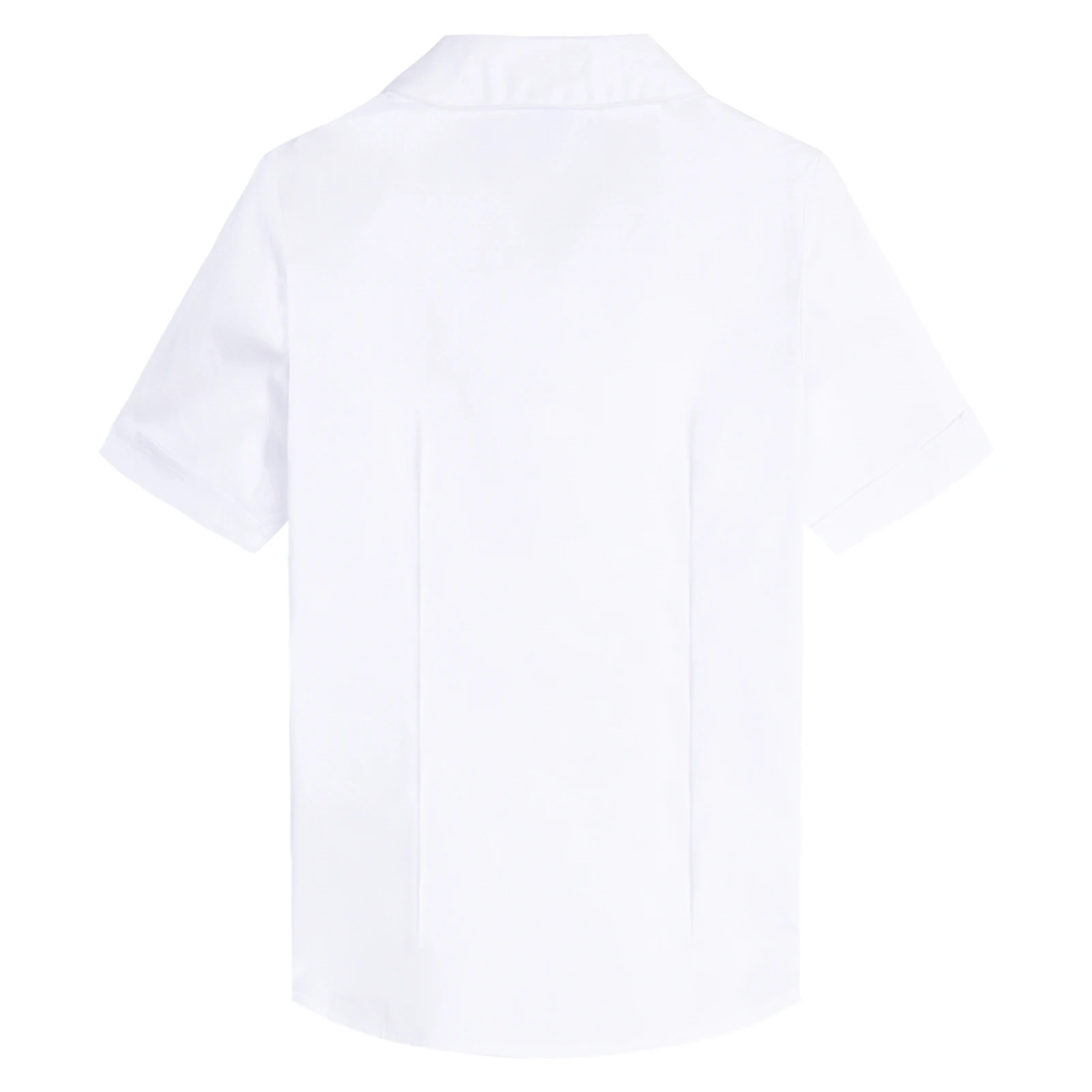 Mudkingdom Girls Uniform Shirts Peter Pan Collar Short Sleeve Poplin Blouse for Girl School Wear Button Down White Shirt