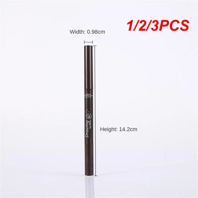 

1/2/3PCS Extremely Fine Eyebrow Pencil Waterproof Natural Color Coffee Brown Eyebrow Makeup Natural Eyebrow Pencil