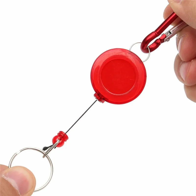 Retractable Badge Reel for Work Permit Employee's Pass Work Card Case Clip Employee's Card Keychain Clips ID Tag Clips