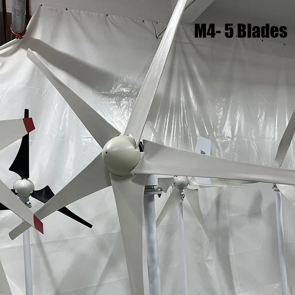 Imagem -02 - Gerador Horizontal 12v 24v 48v da Turbina Eólica da Energia Livre da Entrega Rápida 2000w com Controlador de Mppt para a Rua de Homeuse