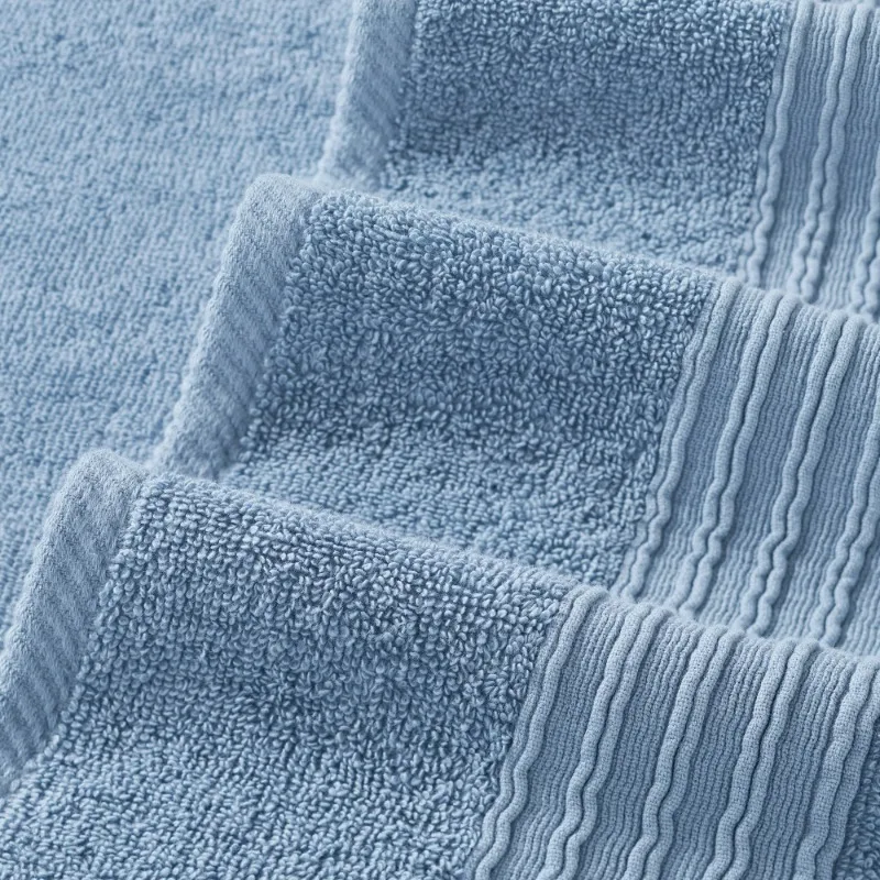 Threads Ophelia Ensemble de serviettes de bain 6 pièces en coton pour adulte Bleu