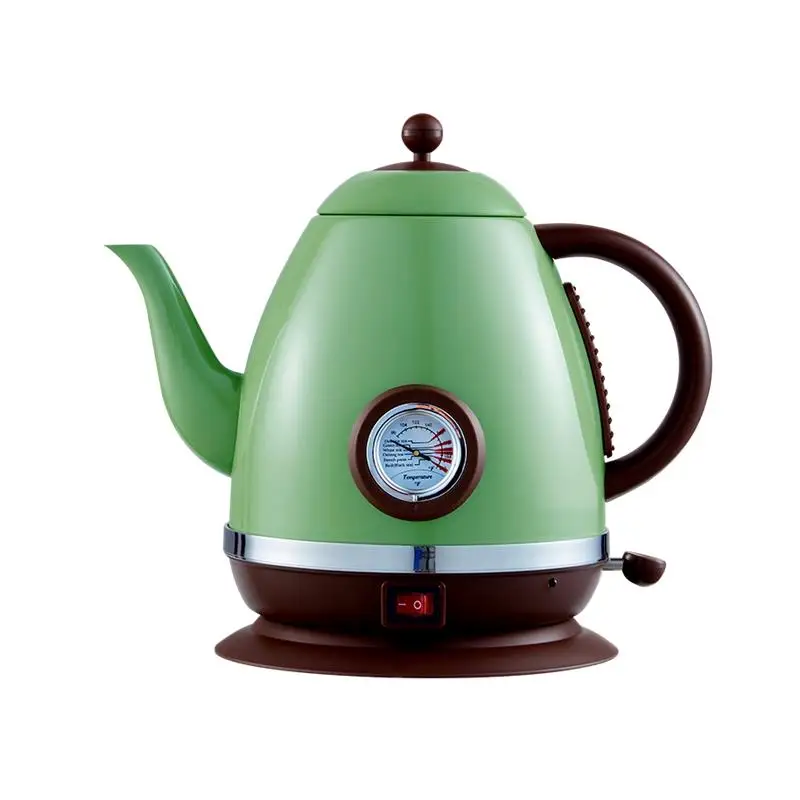 110V Stainless Steel Electric Kettle Fast Boiling Insulated Thermostatic Tea Pot for Home USA