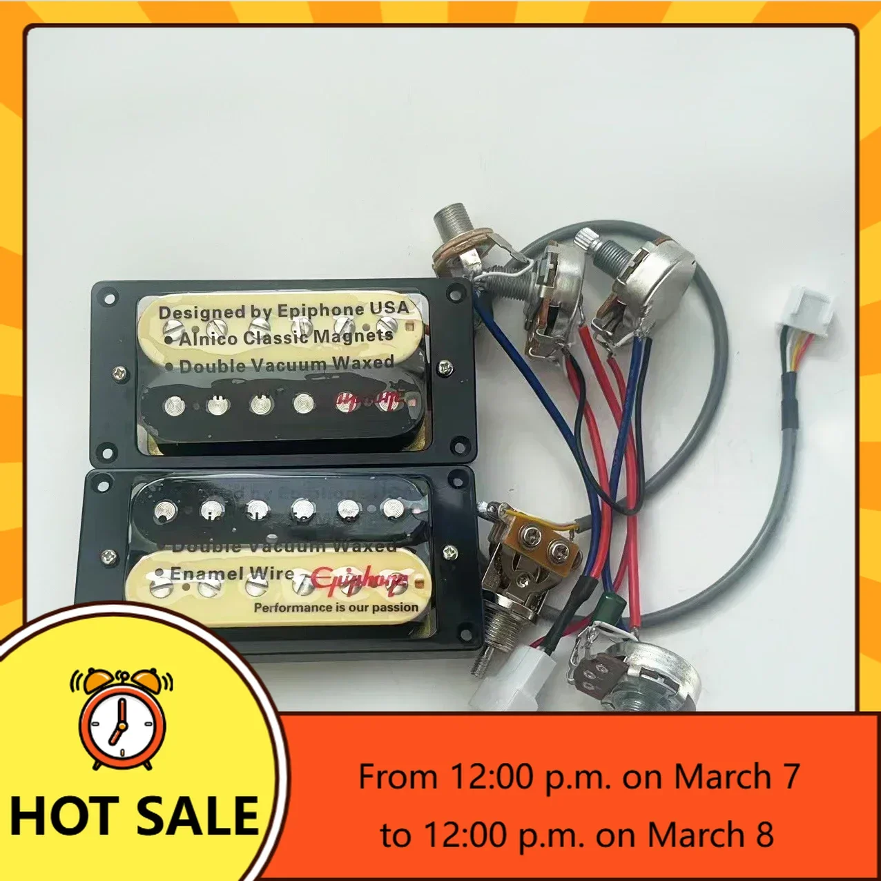 

Q-X Music Store-Original Korean made standard SG electric guitar humbucker 1C with 2V1T wiring harness