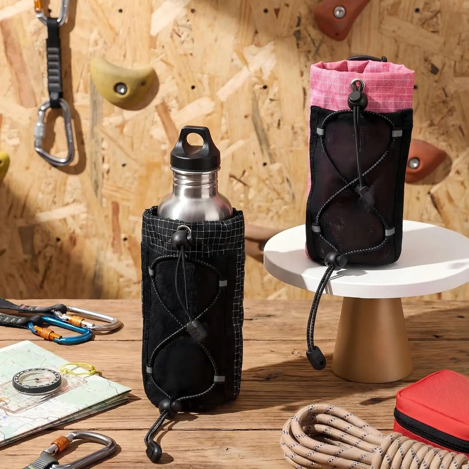 Molle Tactical Arm Bag Outdoor Camping Climbing Hiking Phone Wallet Pouch Water Bottle Holder