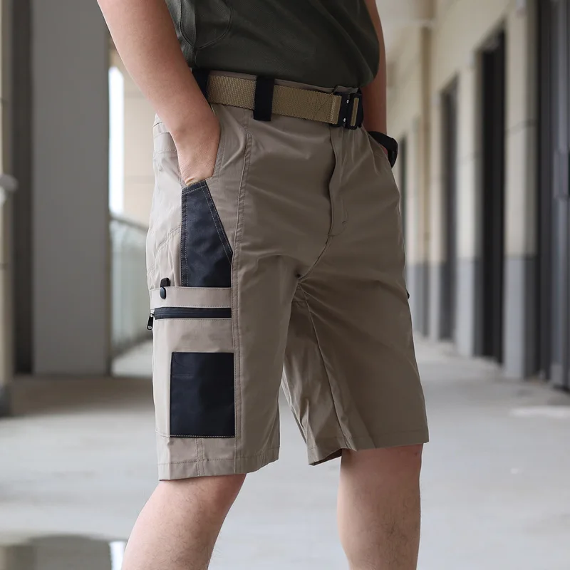 Taktische Tarnshorts, Outdoor-Arbeitshosen, Herren-Cargo-Shorts mit mehreren Taschen, lässige Shorts, schnelltrocknende, abriebfeste Shorts für Herren. – Detail 11