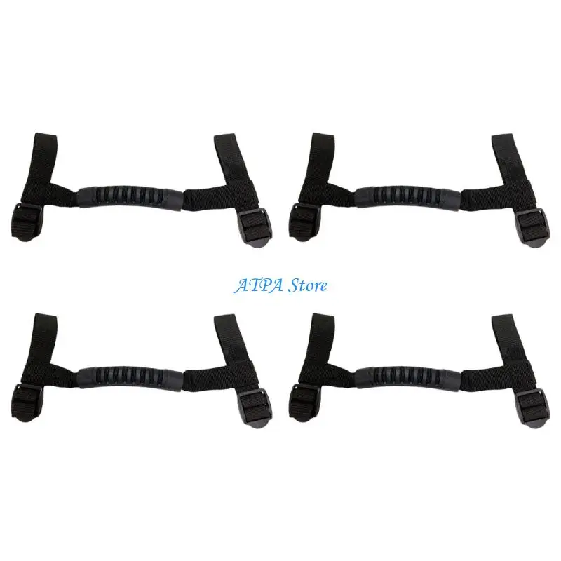 U13C Nylon Fabric Grab Handle for Off Road Car Grab Handle Armrest Top Grab Handle Grip Pulling Tab Roll Rod Mount