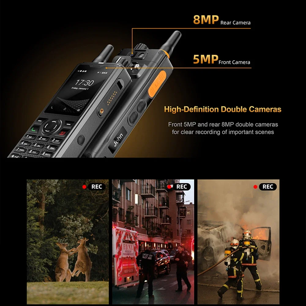 UNIWA 2.4" Zello Walkie Talkie F41 4G Smartphone Android 8.1 phone-y-communication Waterproof PTT 4600mAh NFC Cellphone