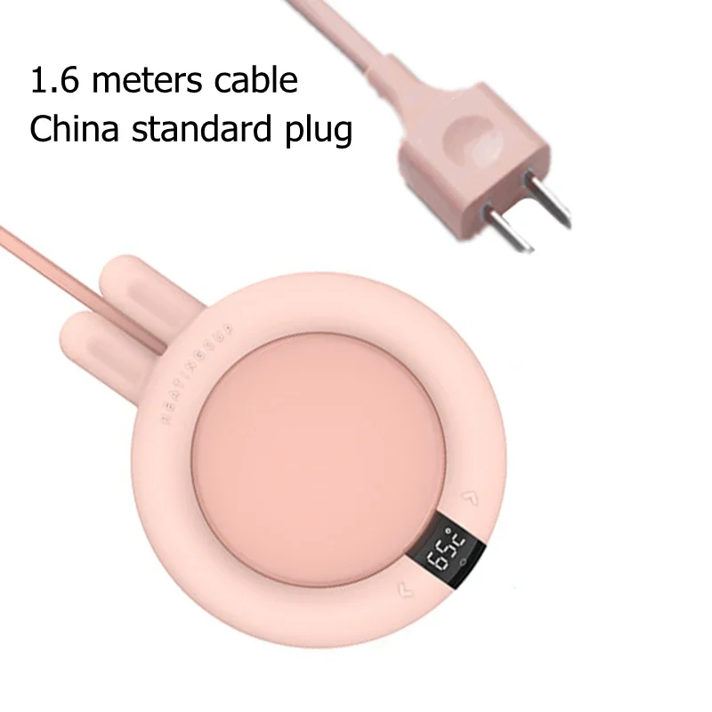 Electric Coffee Mug Warmer for Home Office Desk Use - Beverage Cup Heating Coaster Pad for Cocoa Tea Water Milk