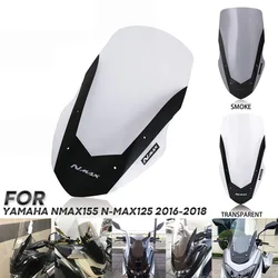 Extensión de parabrisas de motocicleta adecuada para Yamaha NMAX155 NMAXL125 16-18 parabrisas delantero Deflector de vidrio alargado para motocicleta