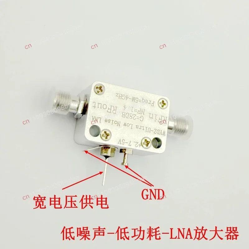 Ultra Low Noise LNA NF = 1.4 5M-4GHZ Ultra Low Noise Amplifier, Low Power 28DB