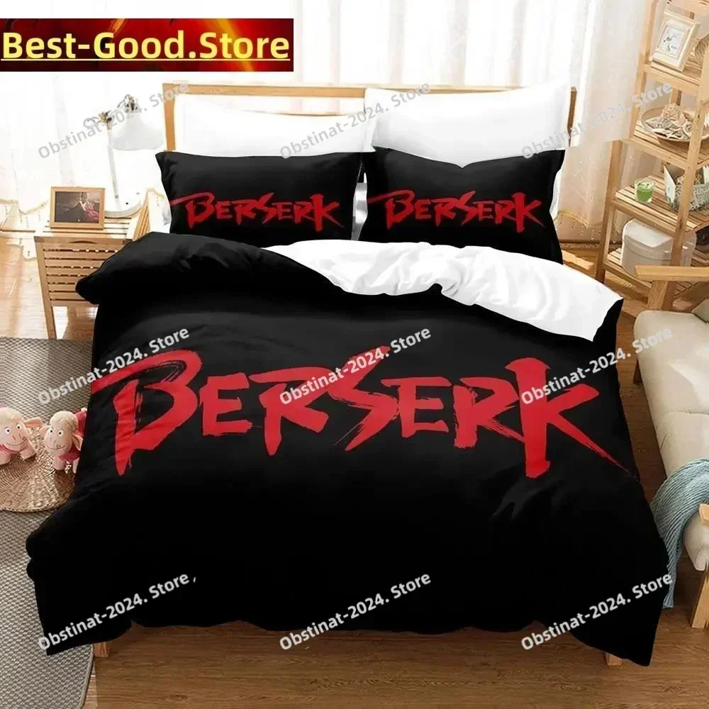 3D Fashion Anime Berserk Bedding Set Printed single Comforter Quilt Bed Cover Duvet Cover Pillow Case 3 Pieces Kids Adult Size