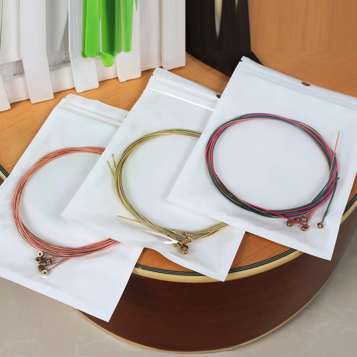 

Colorful Strings Guitar Accessories Acoustic Steel Wire Music Instruments Parts