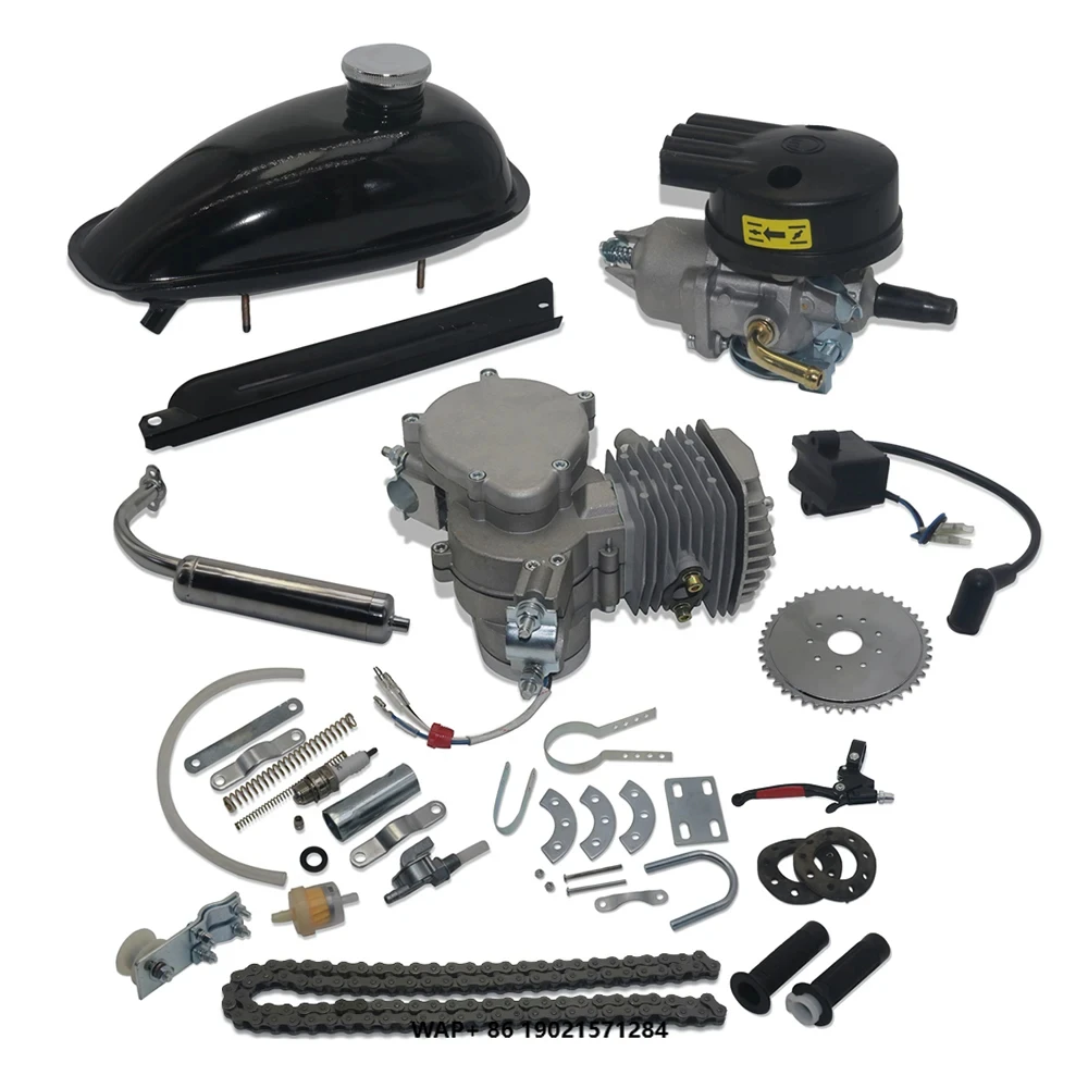 QP4318 Complete 80cc Bicycle Retrofit Kit High Power Motorcycle Accessories with Bearing Separator, Made of Durable Aluminum