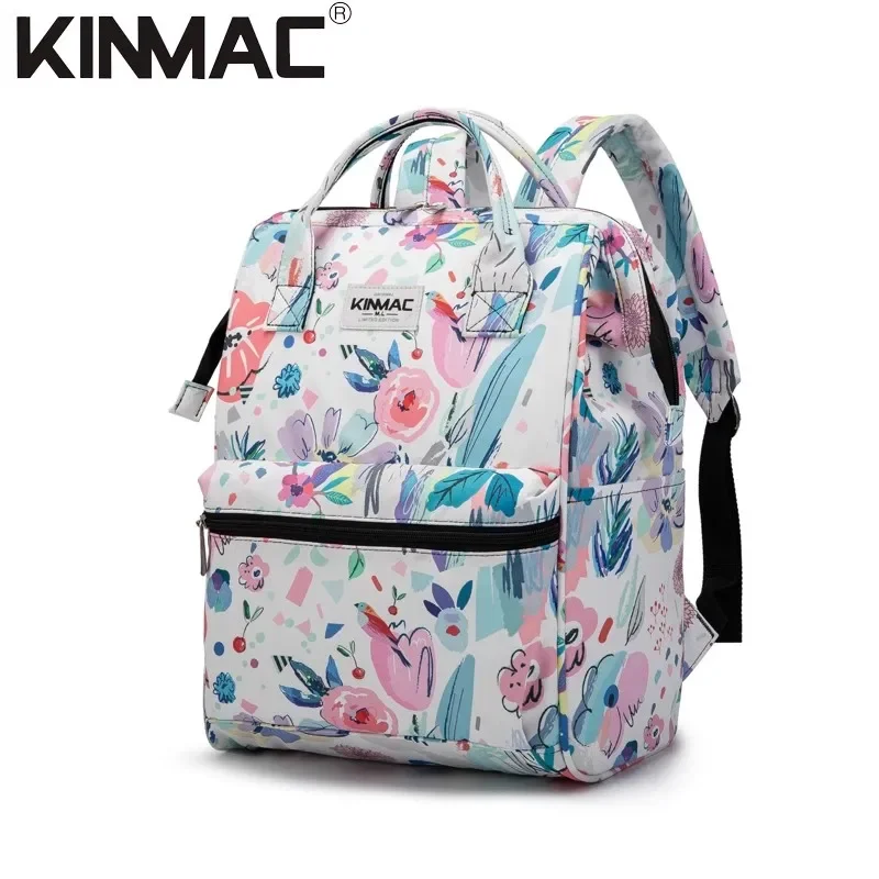 Kinmac Brand Backpack Laptop Bag 14,15.4 Inch,Lady Man Shoulder Notebook Computer PC Flower 01 Case For Macbook Satchel Package