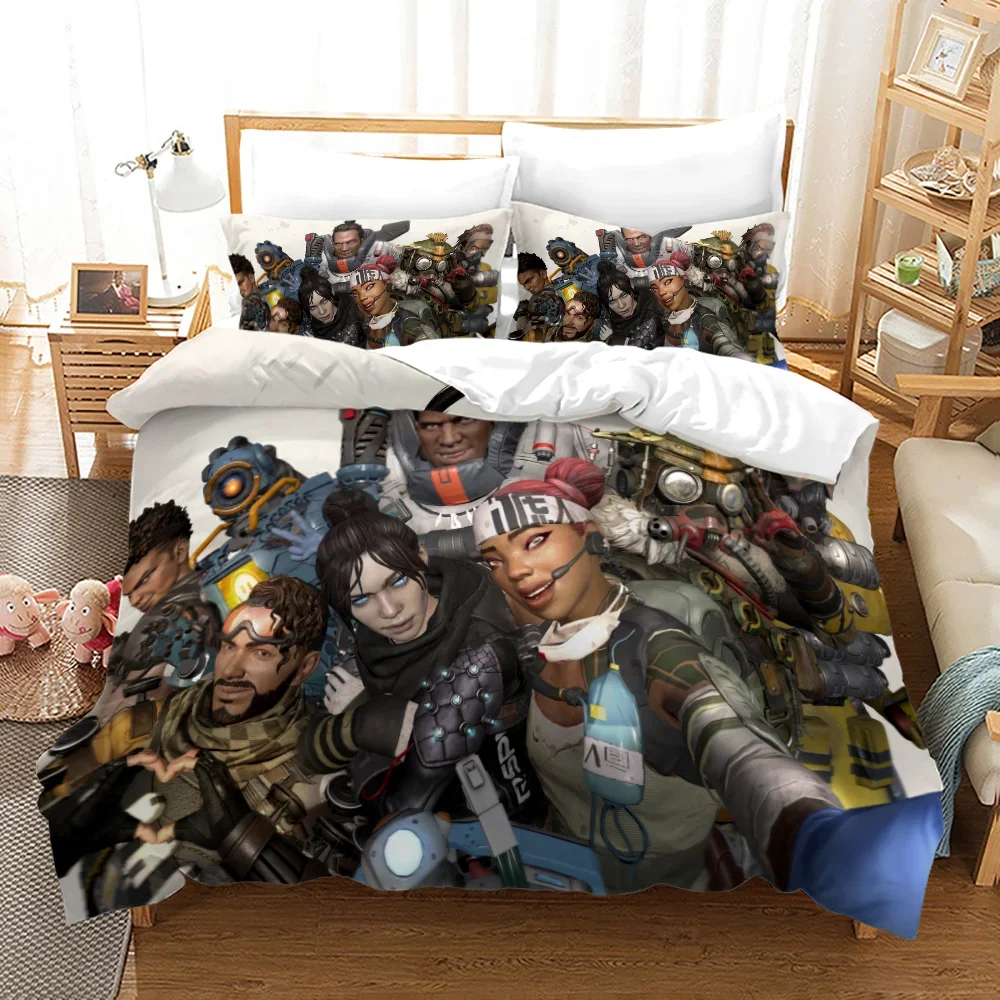 

NEW APEX Academia Anime Duvet Cover Set with Pillow Covers Polyester Teens Kids Bedding Set Full Queen King Size Bed Linen