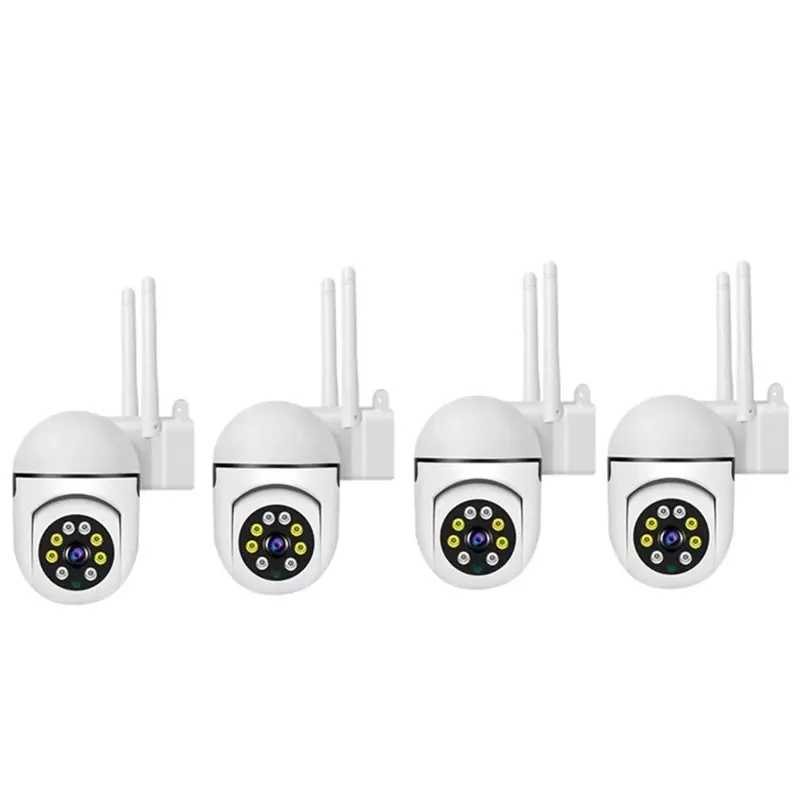 LXYB18B IP65 2MP Wifi Camera 1080P Wireless PTZ Surveillance Camera Infrared Night Vision Two-Way Intercom 4PCS Security CCTV