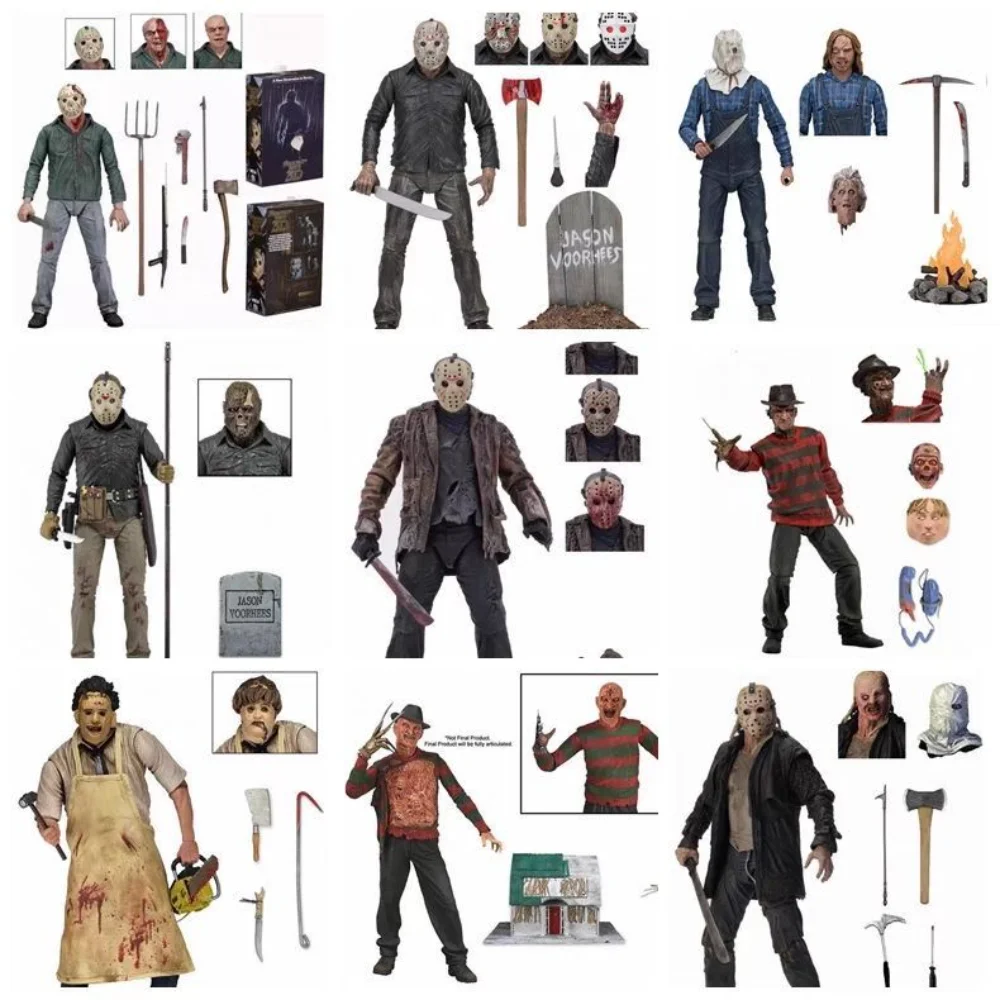 

New Jason Figure NECA Friday The 13th Jason 2009 Remake Voorhees Deluxe Edition Ultimate Action Figure Toy Horror Halloween Gift