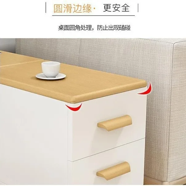 Nordic side few sofa side cabinets small apartment modern simple living room corner cabinets multi-functional narrow and long