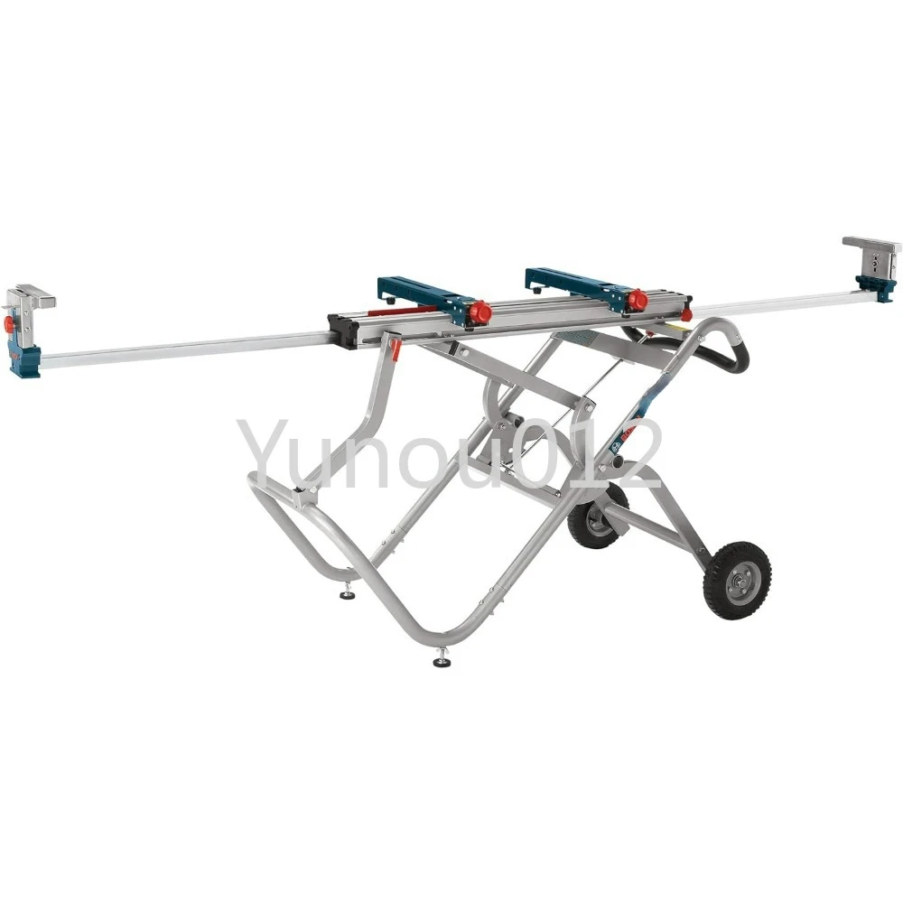 48.25 X 12.75 X 24.25 Inches Portable Gravity-Rise Wheeled Miter Saw Stand T4B, Silver