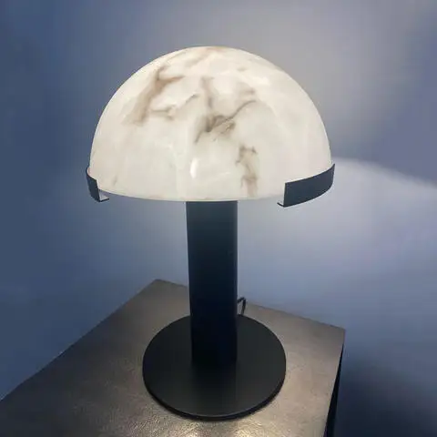 

Modern luxury Spanish marble table lamp living room bedroom bedside hotel study exhibition hall high-end lamps 220 volt battery