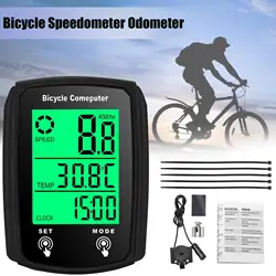 Wired Bike Computer LED Digital Bicycle Speedometer Odometer Touchscreen Cycling Computer Waterproof With Backlight