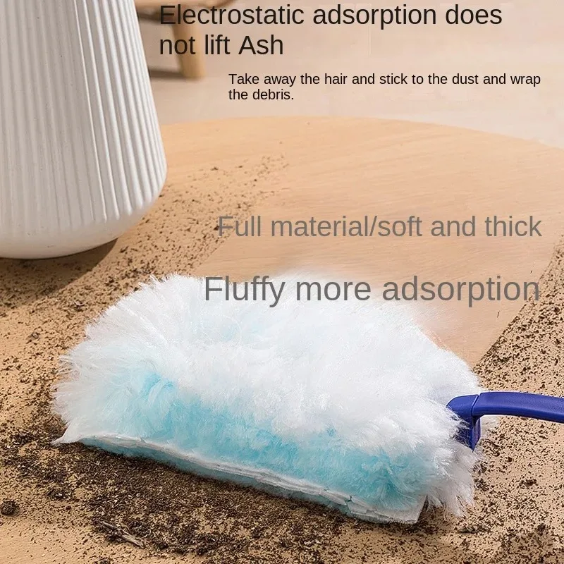 Disposable Electrostatic Dusters with Replaceable Heads Scalable Cleaning Brush for Home And Office Duty Dusting Refillable Clea